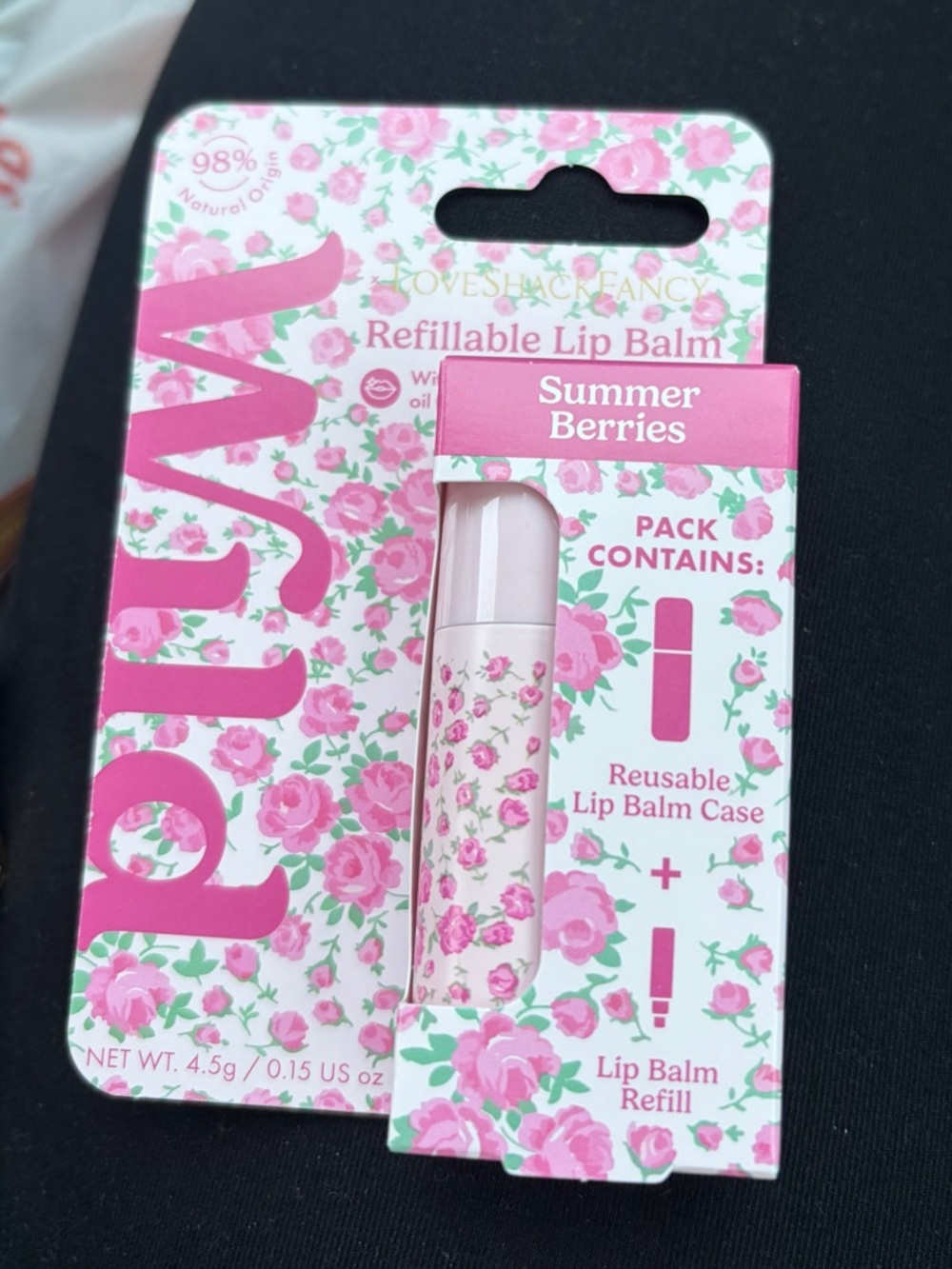 LoveShackFancy x Wild Refillable Lip Balm - Summer Berries (Pink)